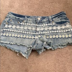 Rue 21 flower jean shorts